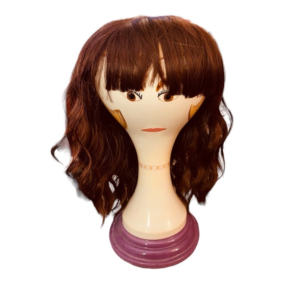 Stunning Auburn Red Head Wavy Bob Hair Realistic Wig‼️❤️ - Picture 2 of 6